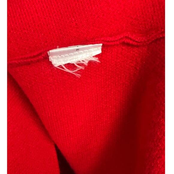 Tahari Red Turtle Neck 3/4 Sleeve Sweater Size M - Picture 8 of 9